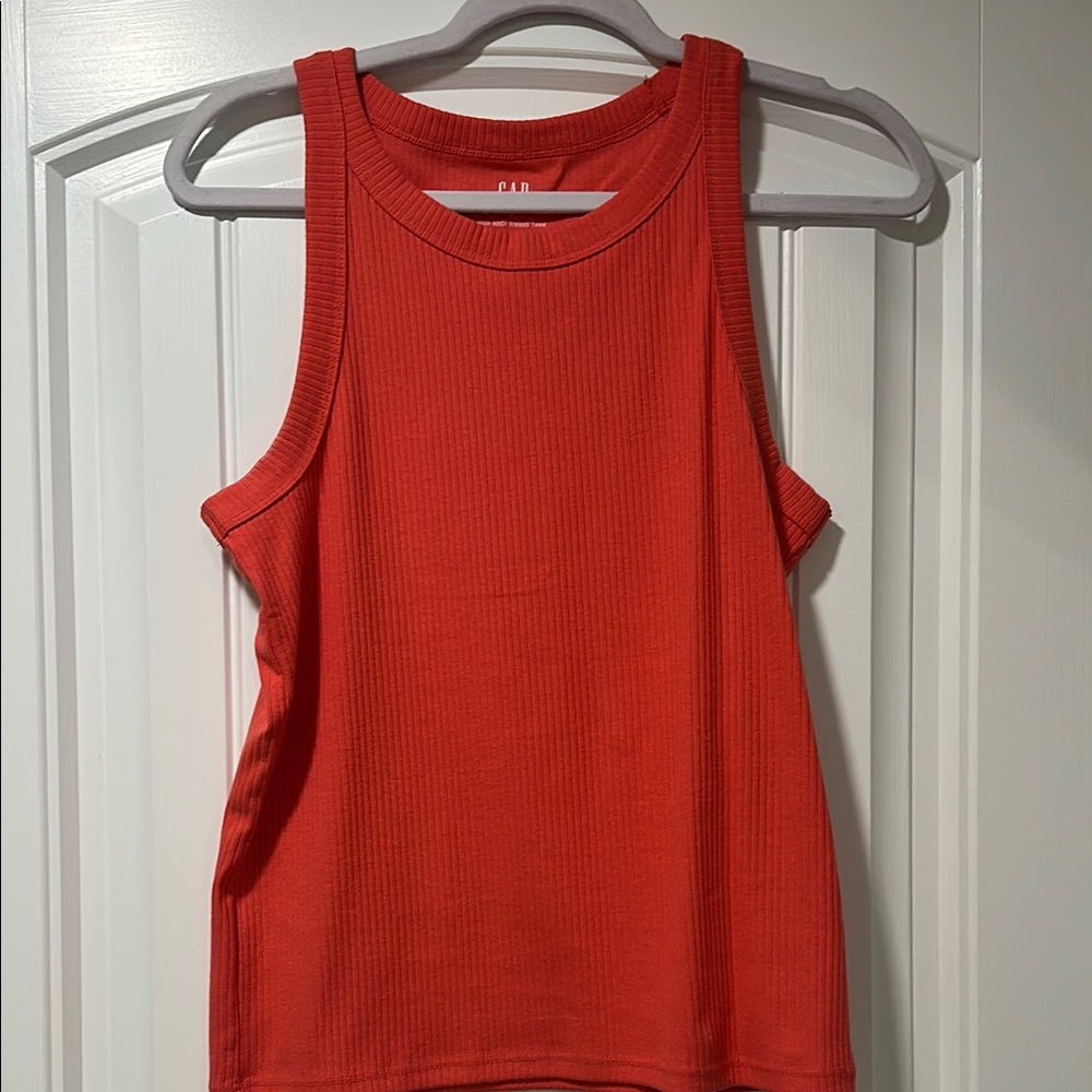 Bright Pink  Sleeveless Ribbed Top
